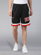 Chicago Bulls: Embroidered Basketball Shorts - Black