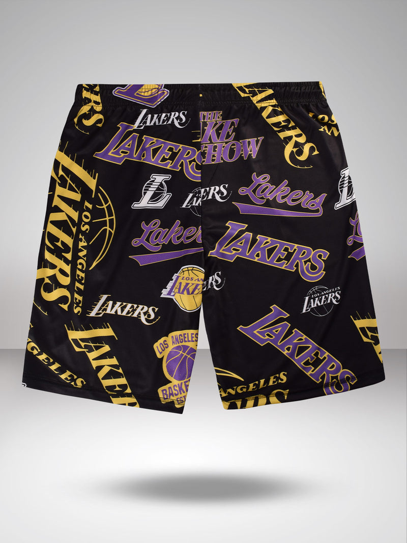 Shop The Arena: Los Angeles Lakers Basketball Shorts(Black)