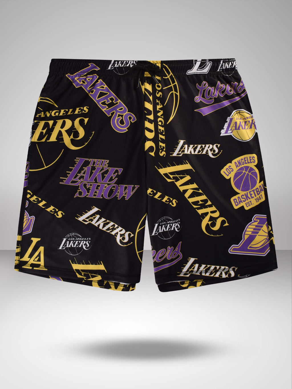 Los Angeles Lakers: Logo Mash Basketball Shorts – Shop The Arena