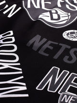 Brooklyn Nets: AOP Basketball Shorts - Black