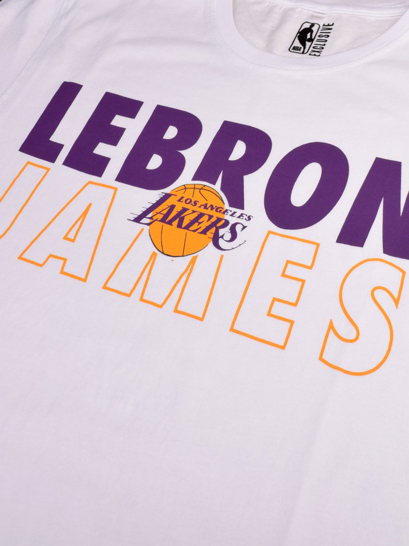 Los Angeles Lakers: LeBron James T-Shirt - White L / White