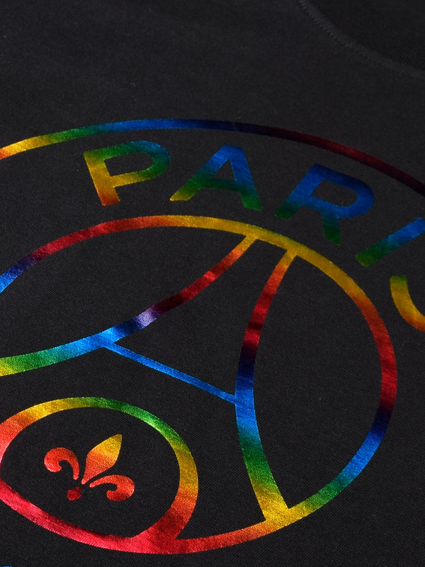 Paris Saint-Germain: Rainbow Foil Crest T-Shirt