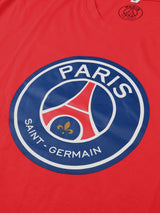 Paris Saint-Germain: Classic Crest T-Shirt - Red