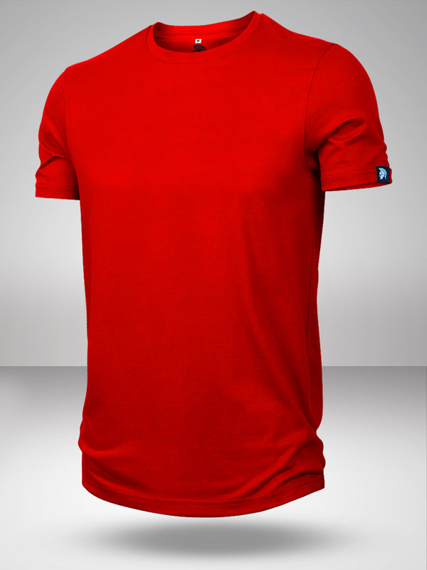 STA: Round Neck T-Shirt - Red