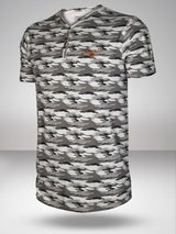Top Gun: Black Camo Henley Tee