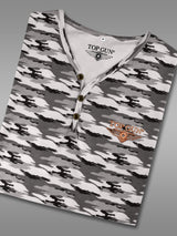 Top Gun: Black Camo Henley Tee