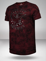 Top Gun: Air Corps T-Shirt - Grunge Burgundy