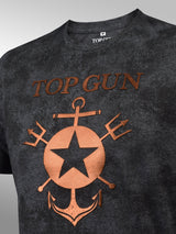 Top Gun: Death From Below T-Shirt - Grunge Anthra Melange