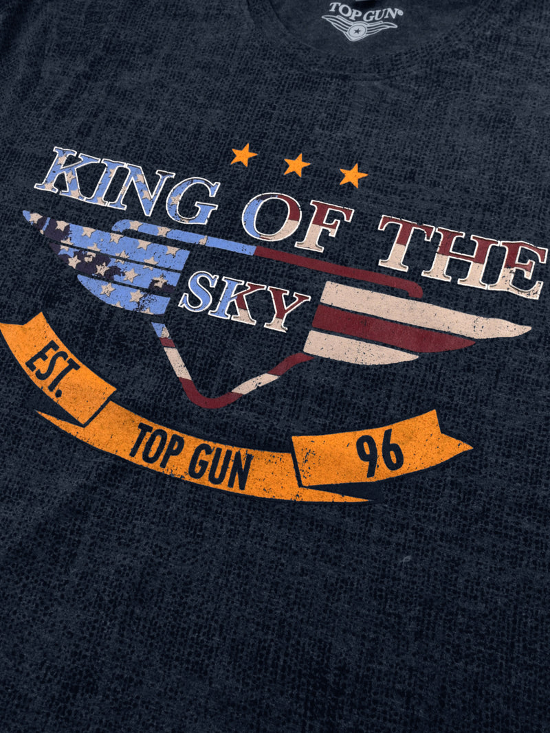 Top Gun: King Of The Skies T-Shirt - Grunge Navy